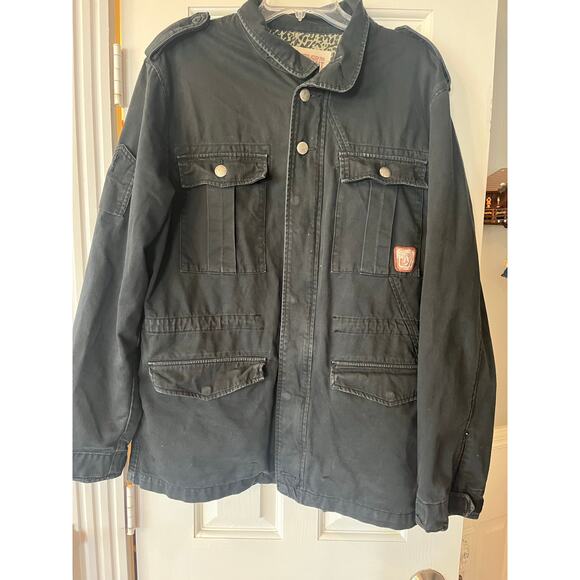 Volcom Scout Jacket Men XL Black Chore Field Utility Skater Outdoors Grunge - Picture 14 of 14